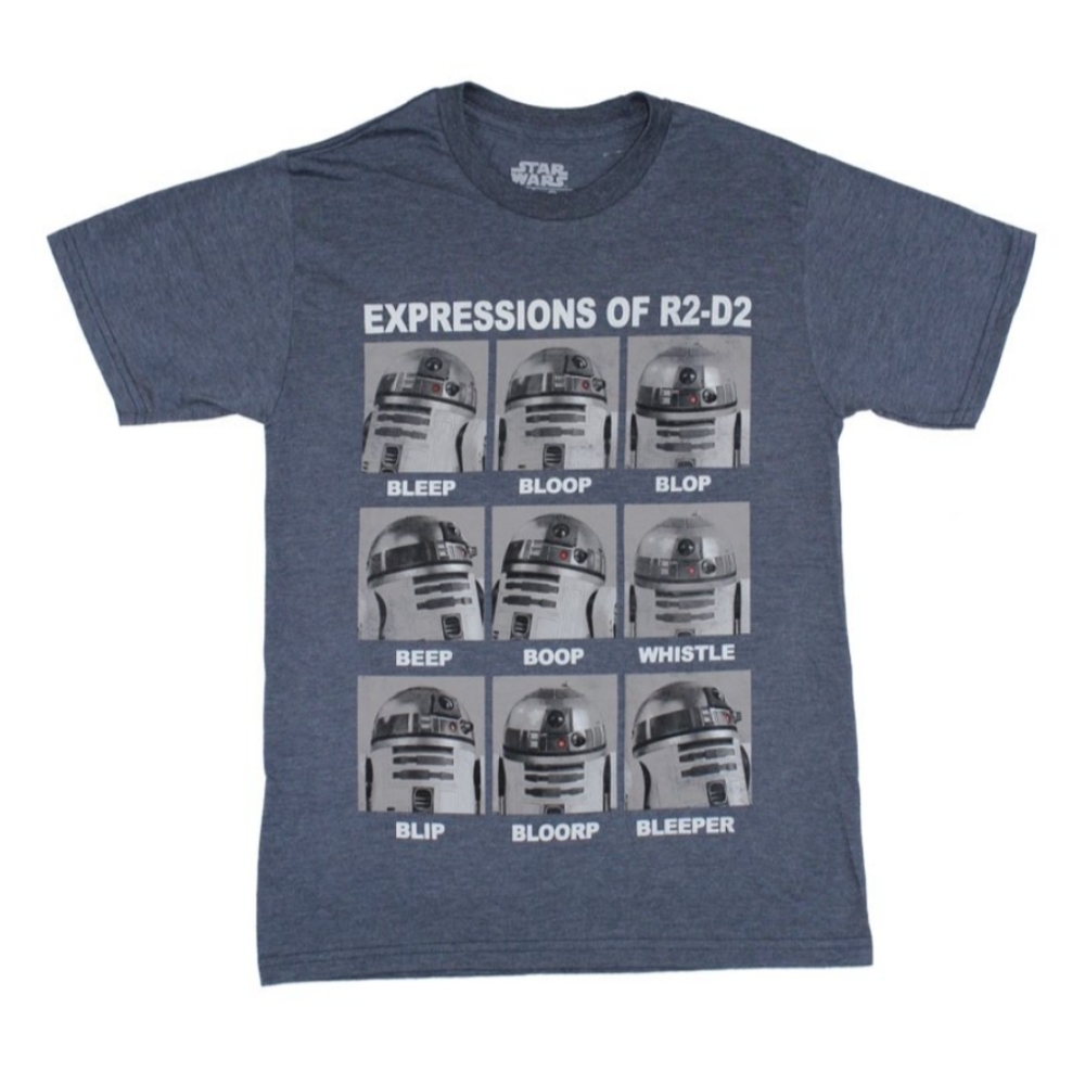 Star Wars Short- The Many expressions of R2-D2 men's XL